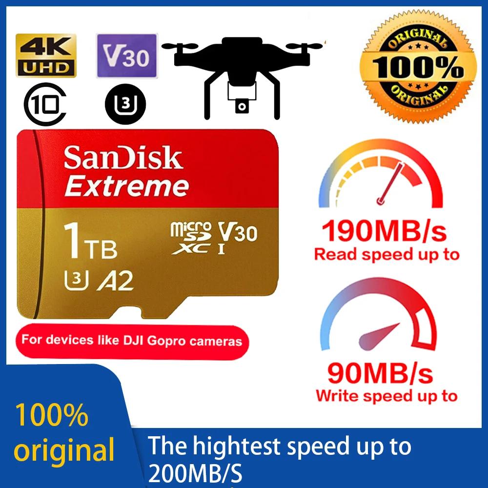 SanDisk ͽƮ ũSD ޸ ī, DJI ũ SD ī, SDXC A2 U3 V30, ִ 160 MB/s ÷ TF, 128GB, 64GB, 256GB